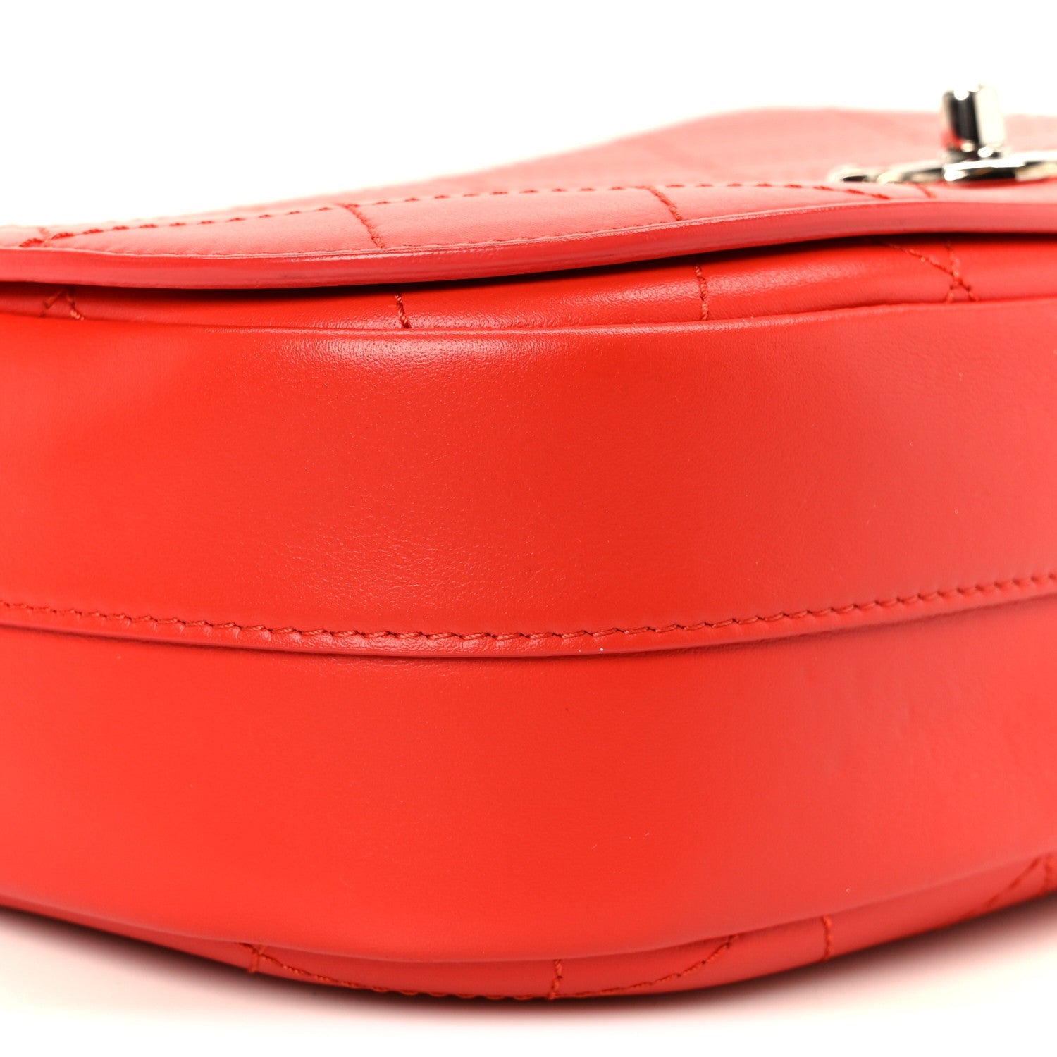 Chanel Calfskin Stitched Small Ring My Bag Flap Crossbody Red