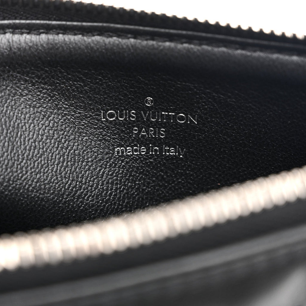 Louis Vuitton Lambskin Monogram Crystal Embossed Embellished Coussin BB Black