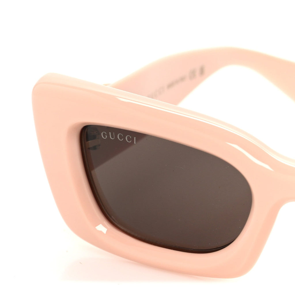 Gucci Acetate Cat Eye GG Marmont Logo Sunglasses GG1827S Light Pink