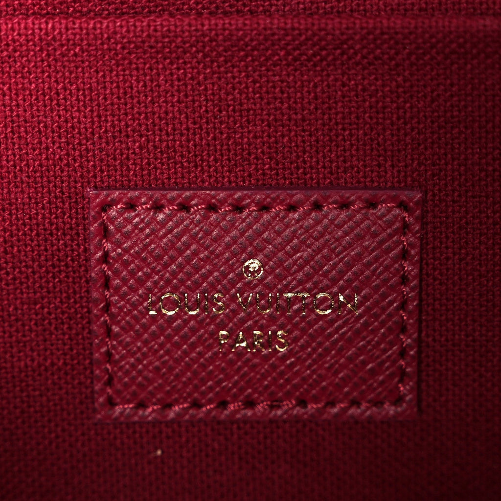 Louis Vuitton Monogram Pochette Felicie Chain Wallet Fuchsia