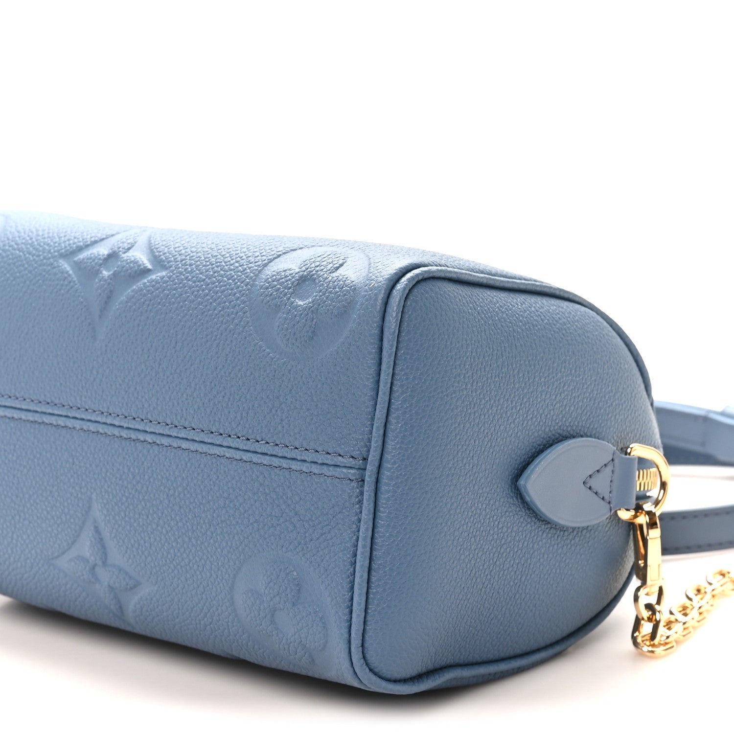 Louis Vuitton Metallic Empreinte Monogram Giant Speedy Bandouliere 20 Navy Nacre