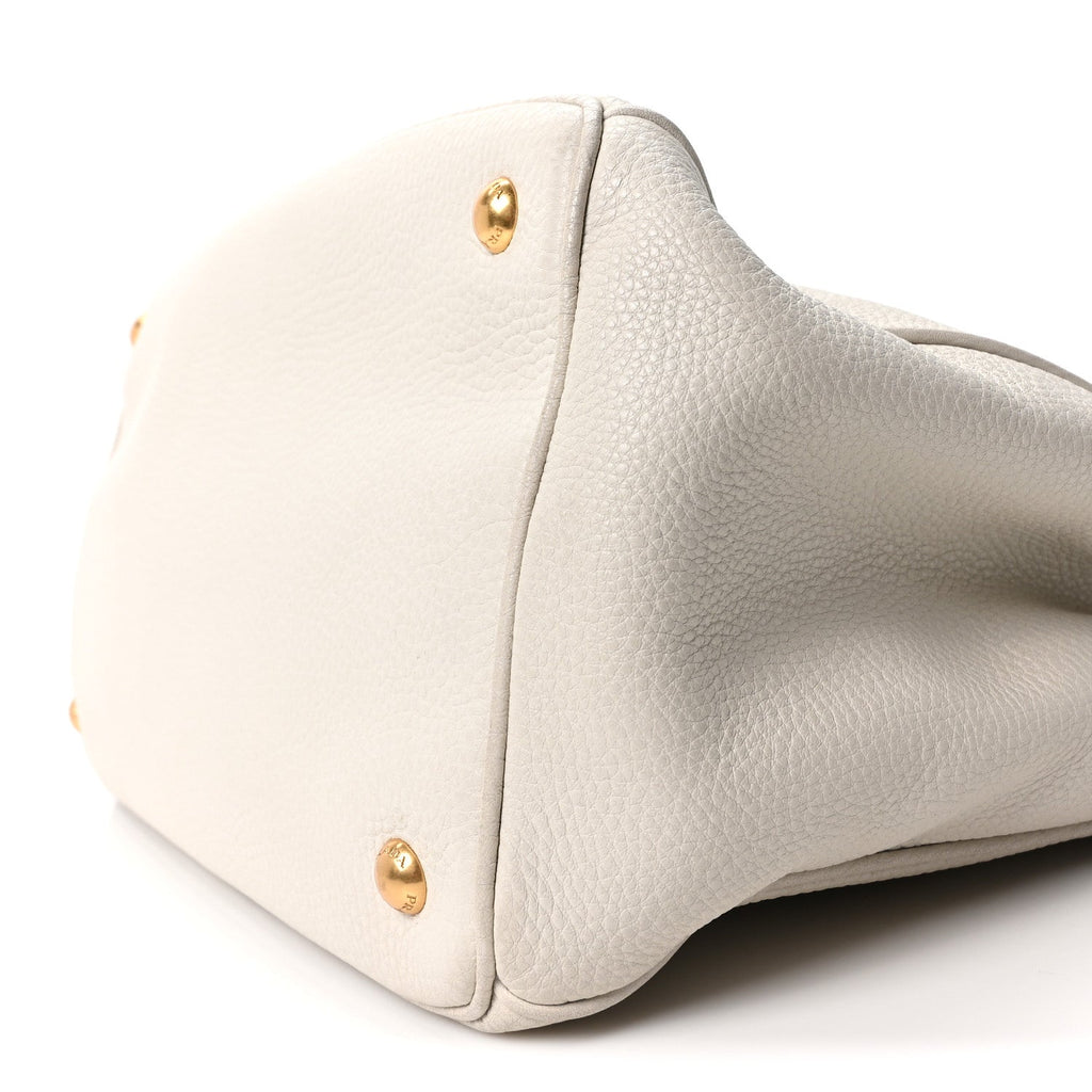 Prada Vitello Daino Tote Talco