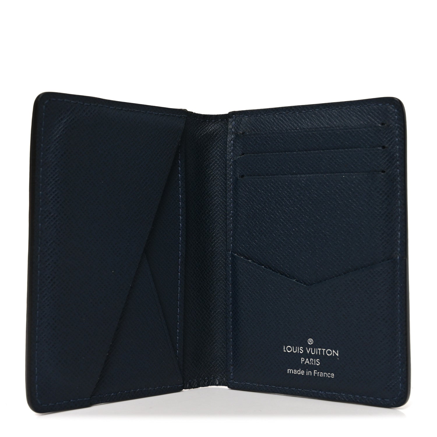 Louis Vuitton Epi Initials Pocket Organizer Blue Marine