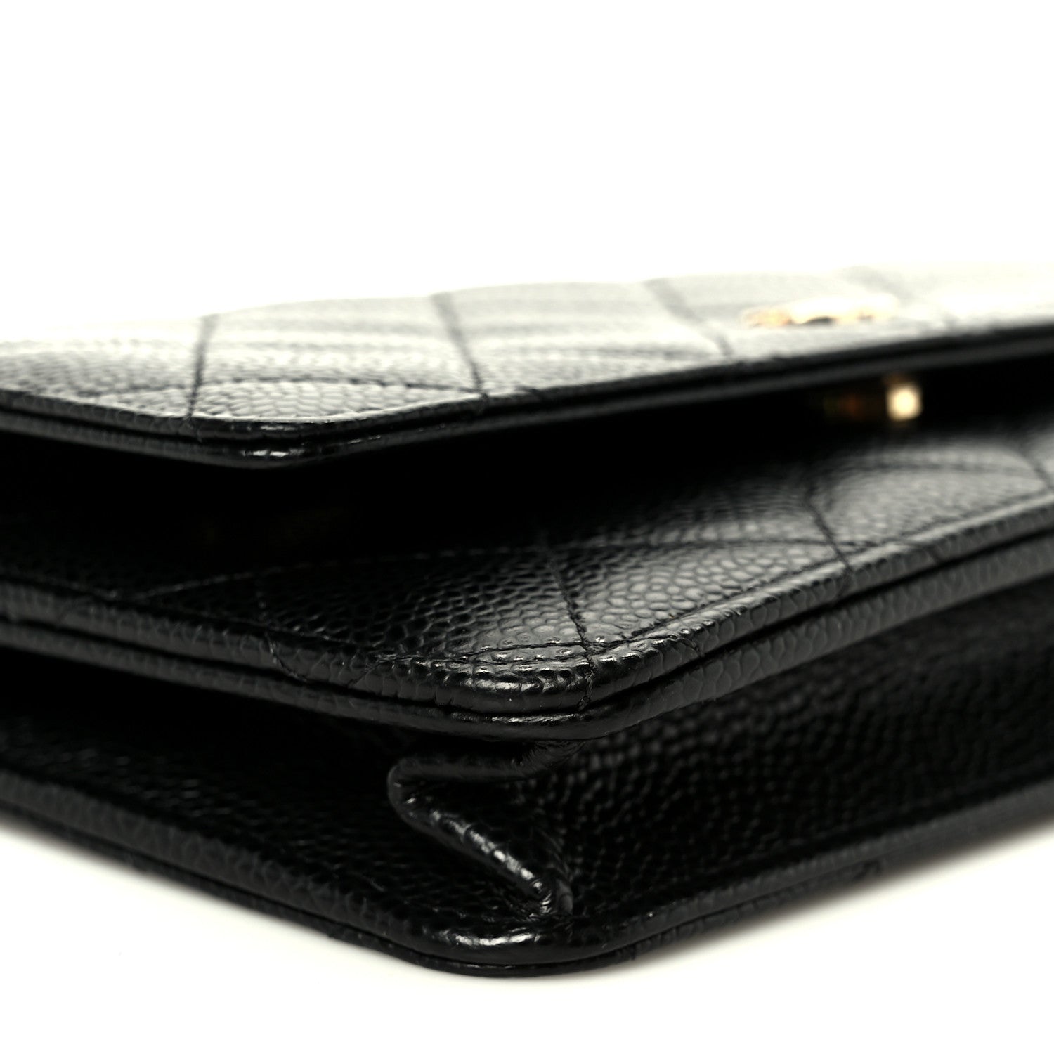 Chanel Caviar Quilted Wallet on Chain WOC Black