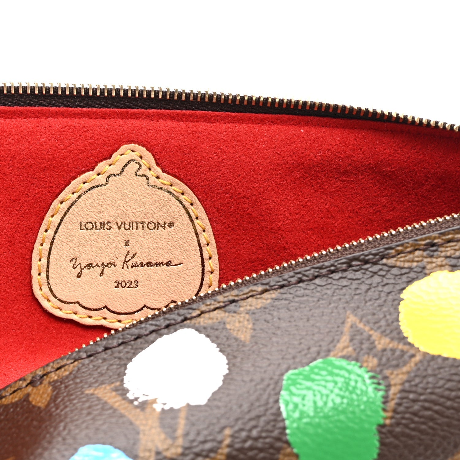 Louis Vuitton X YK Monogram Dots Elizabeth Pencil Pouch Multicolor
