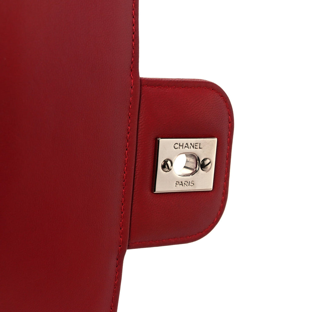 Chanel Lambskin Medium Coco Rider Flap Red