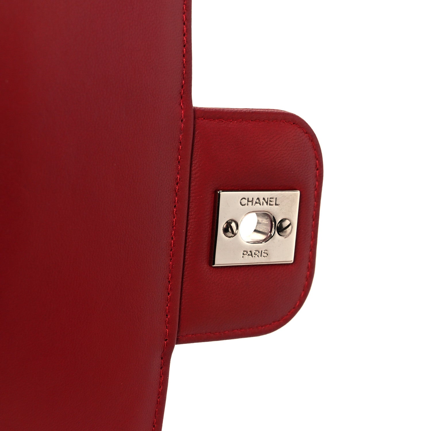 Chanel Lambskin Medium Coco Rider Flap Red