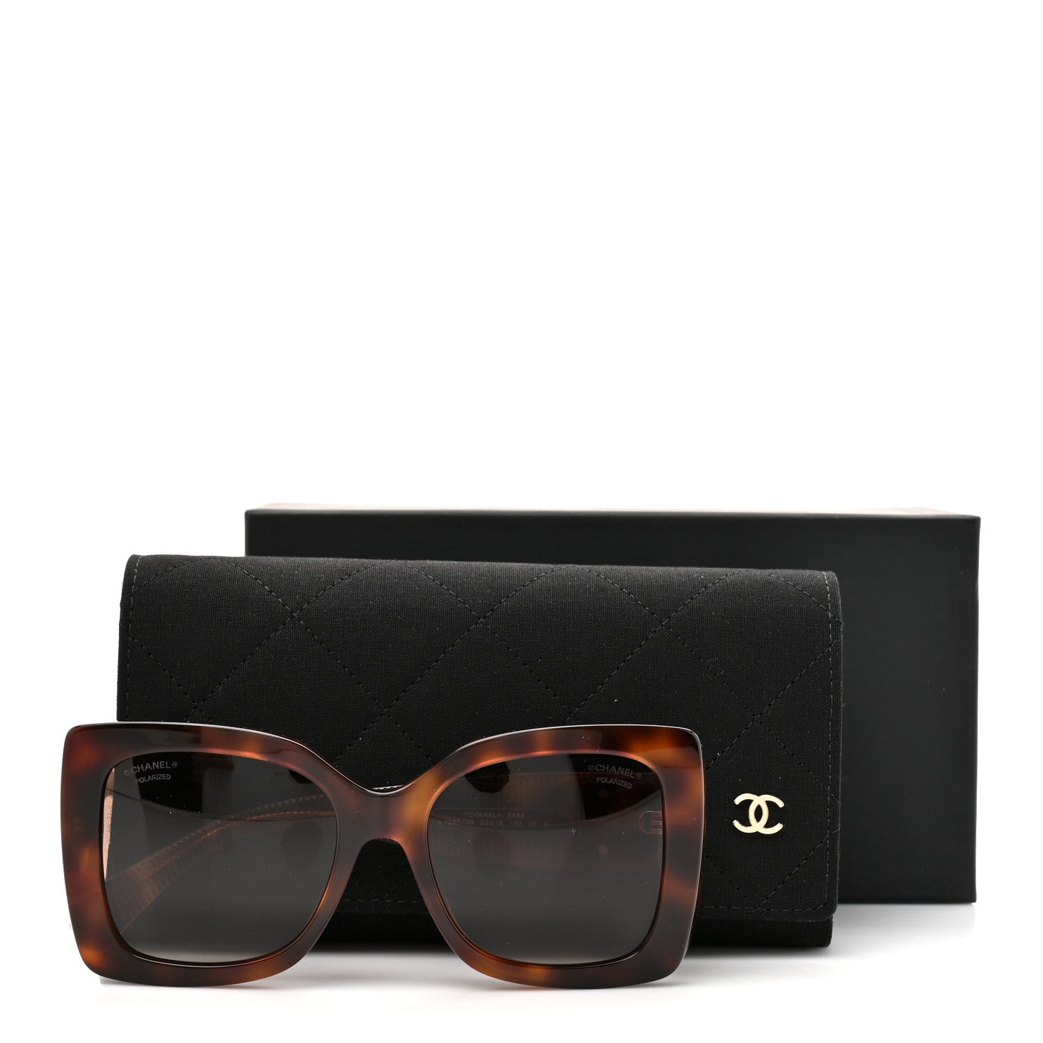 Chanel Square Polarized CC Sunglasses 5494 Tortoise Brown