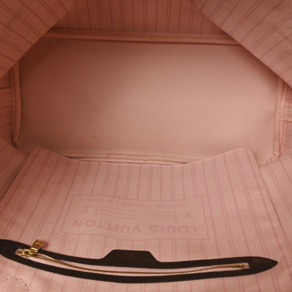 Louis Vuitton Damier Ebene Neo Neverfull MM Rose Ballerine