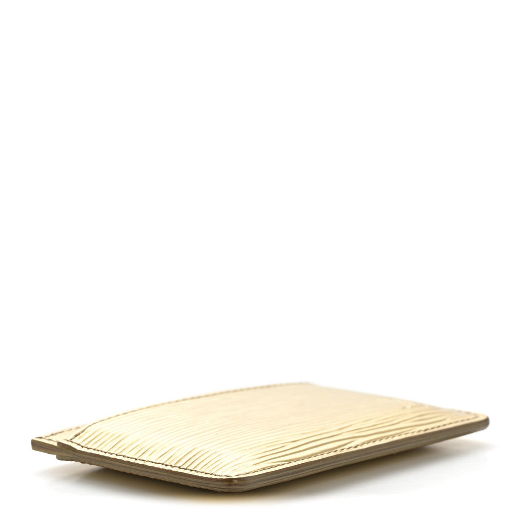 Louis Vuitton Epi Card Holder Gold