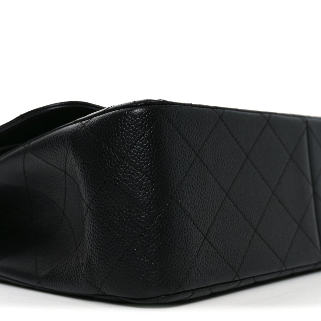 Chanel Caviar Quilted Jumbo Double Flap Black