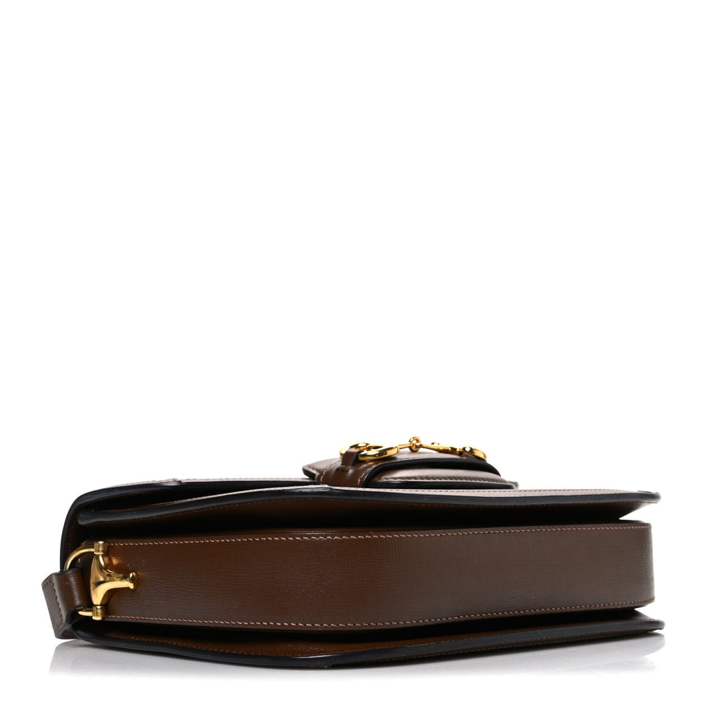 Gucci GG Supreme Monogram Horsebit 1955 Shoulder Bag Beige Brown Sugar