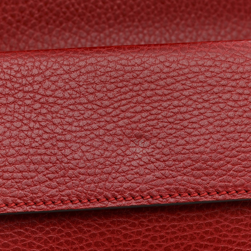 Gucci Dollar Calfskin Enamel Dionysus Shoulder Bag Hibiscus Red Electric Blue