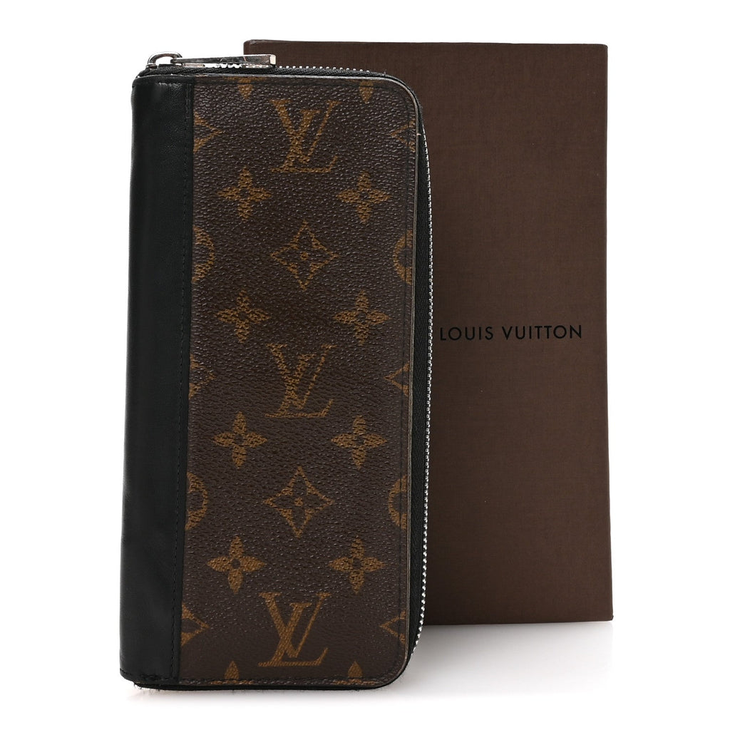Louis Vuitton Monogram Macassar Vertical Zippy Wallet