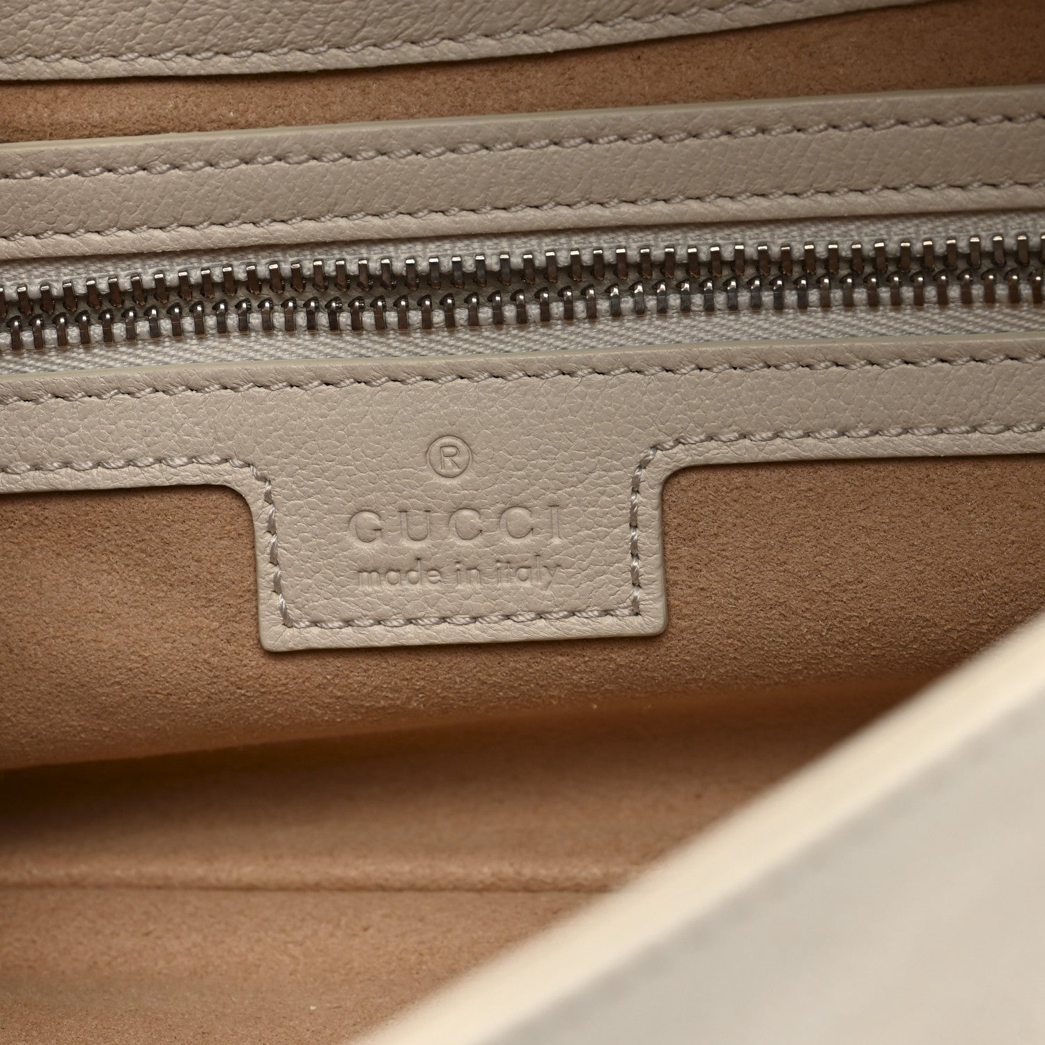 Gucci Goatskin Small GG Monochrome Aphrodite Shoulder Bag Mystic White