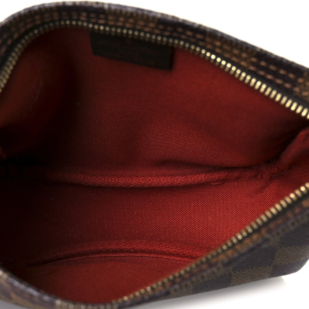 Louis Vuitton Damier Ebene Trousse Make Up Bag Pochette