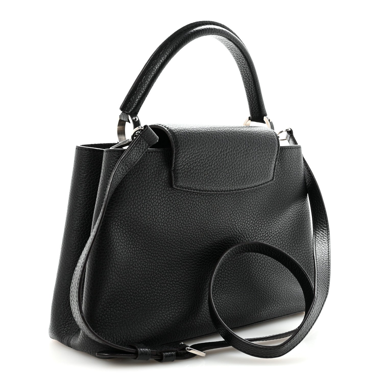 Louis Vuitton Taurillon Capucines PM Black