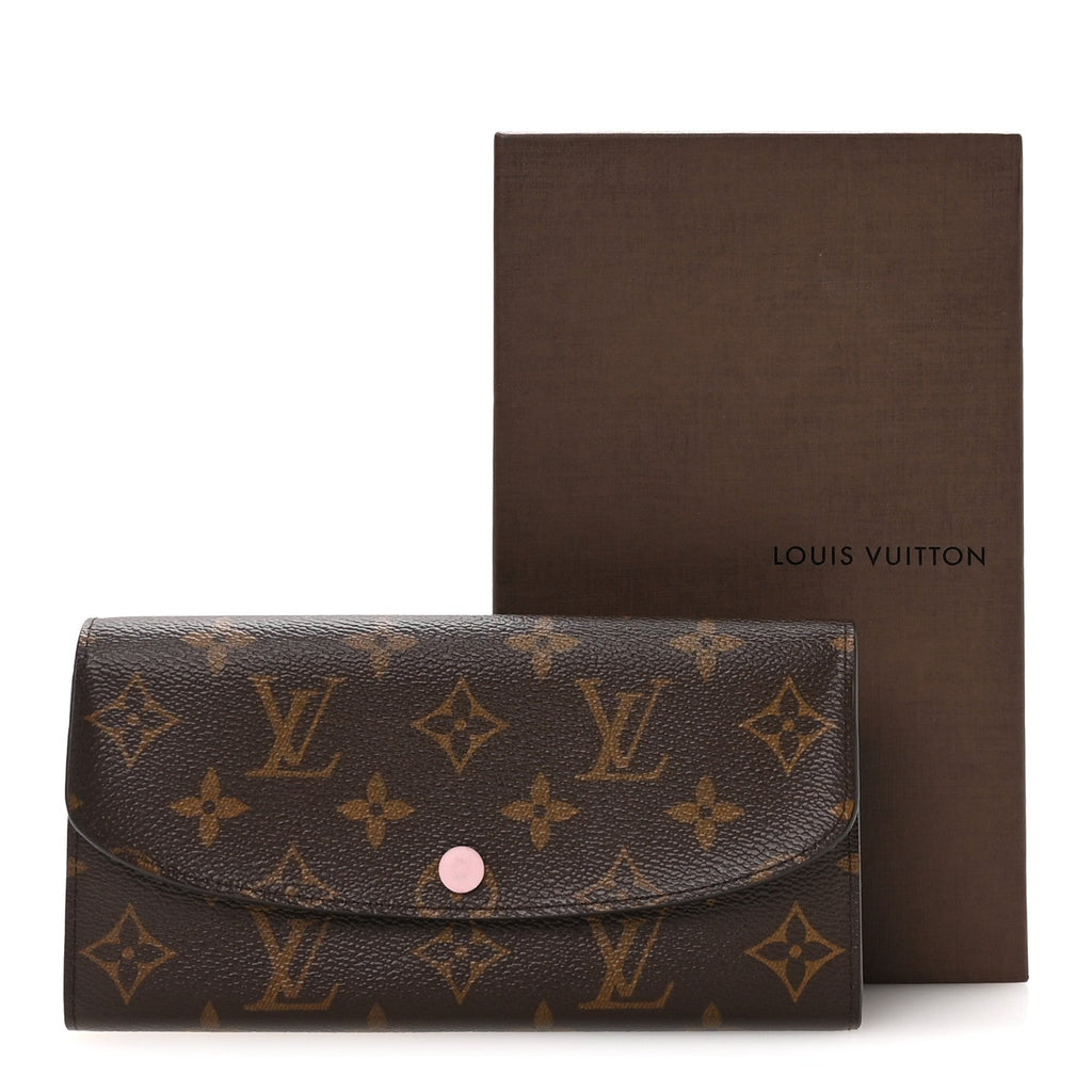 Louis Vuitton Monogram Emilie Wallet Rose Ballerine