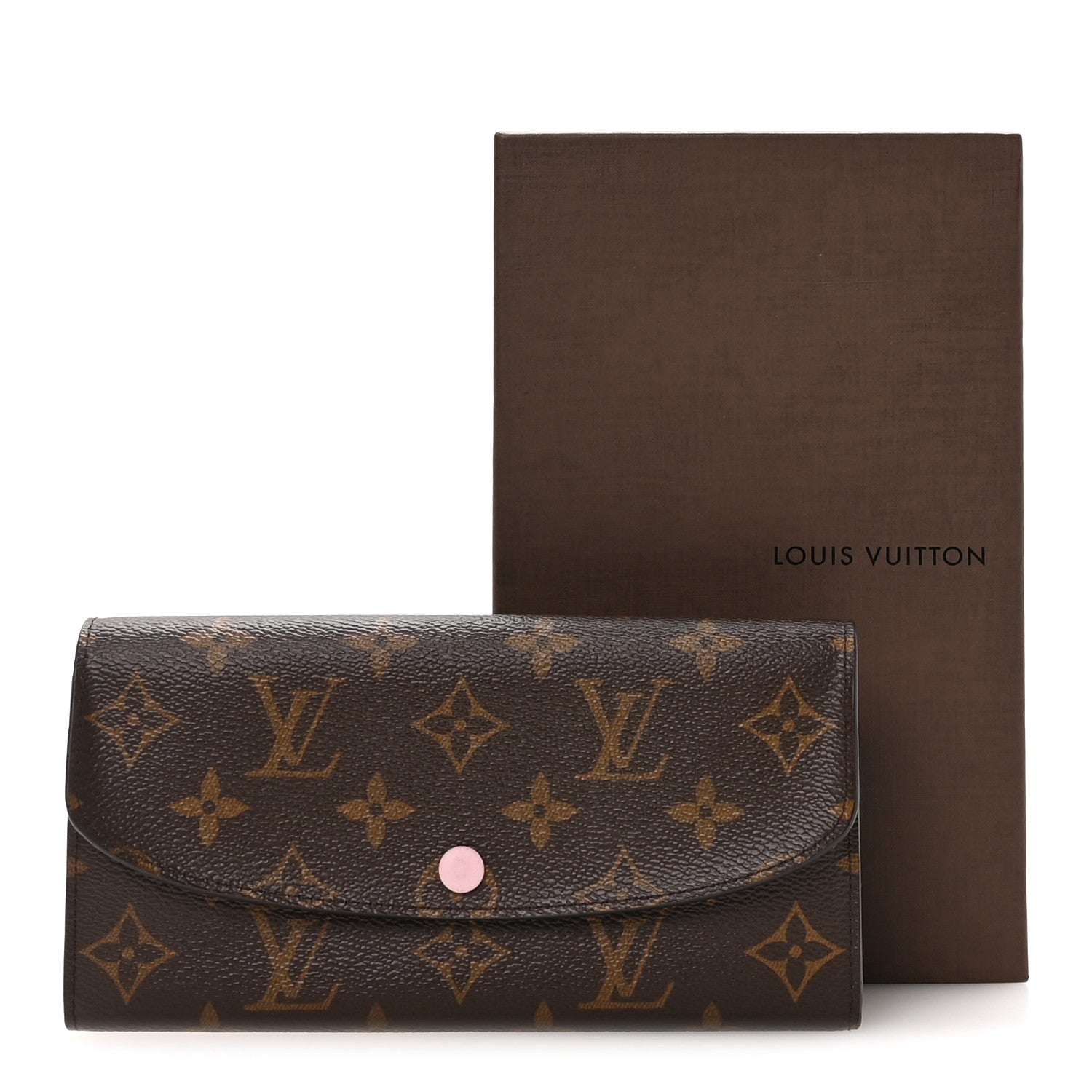 Louis Vuitton Monogram Emilie Wallet Rose Ballerine