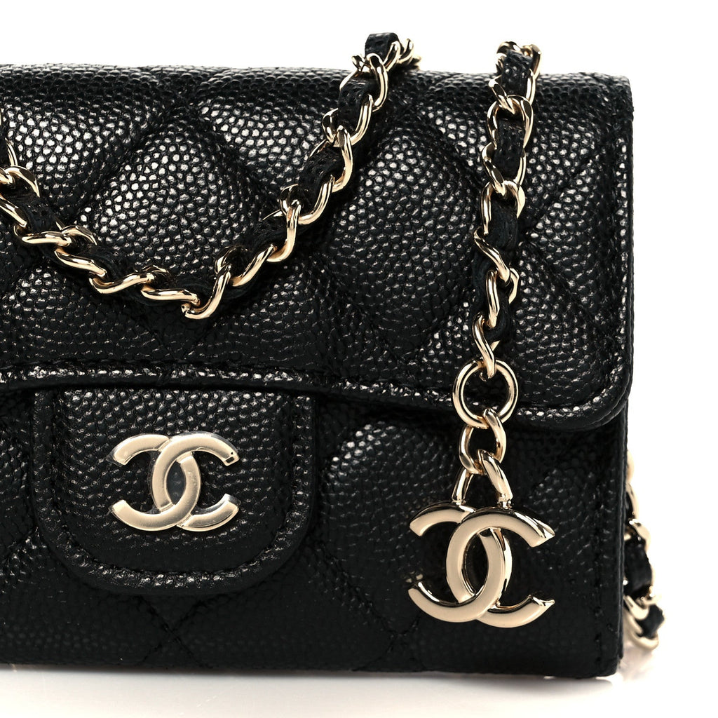 Chanel Caviar Quilted Belt Bag Black