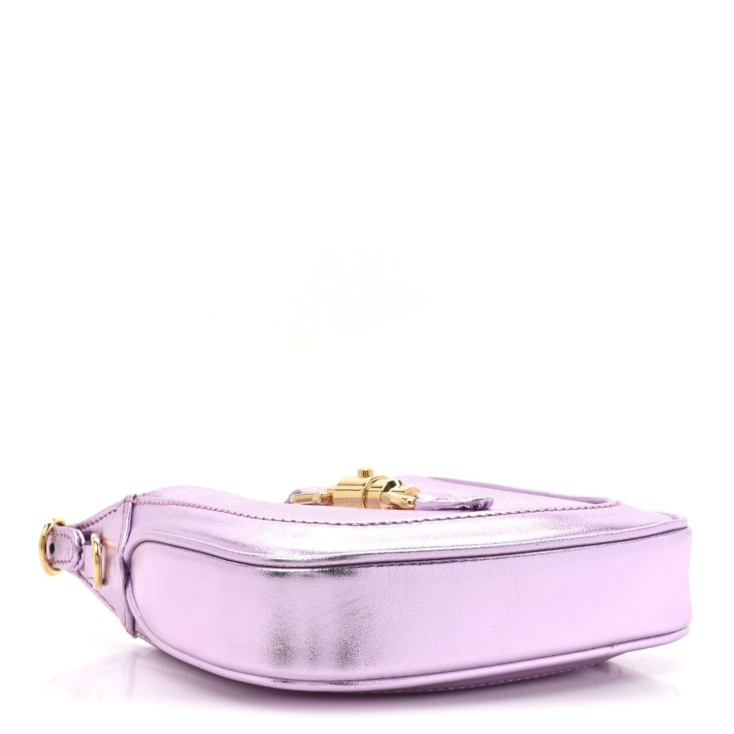 Gucci Laminated Nappa Nano Jackie 1961 Hobo Metallic Rosa