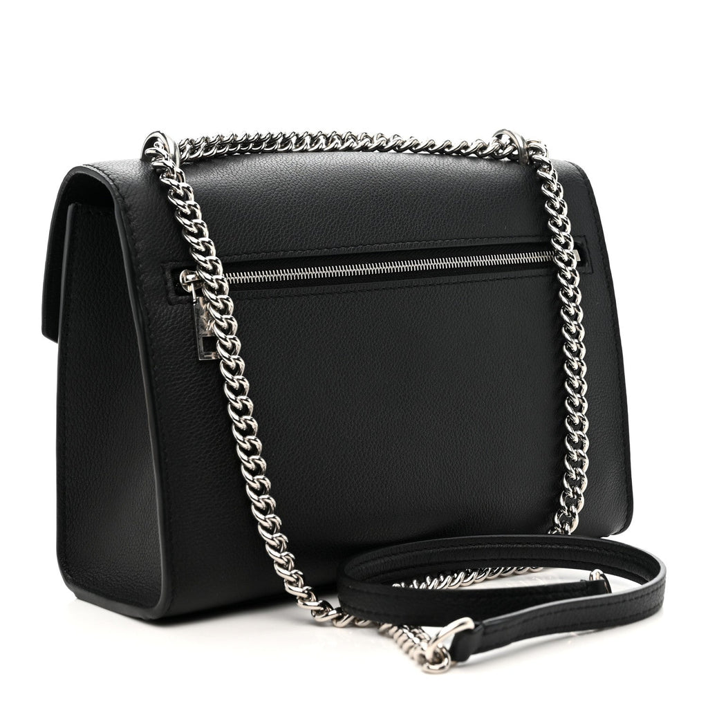 Louis Vuitton Soft Calfskin Mylockme Chain Bag BB Black