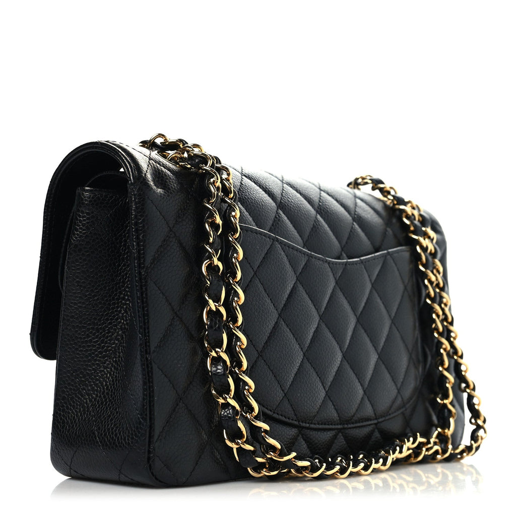 Chanel Caviar Quilted Medium Double Flap Black
