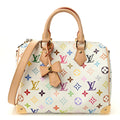 Louis Vuitton LV X TM Monogram Multicolor Speedy Bandouliere 25 White