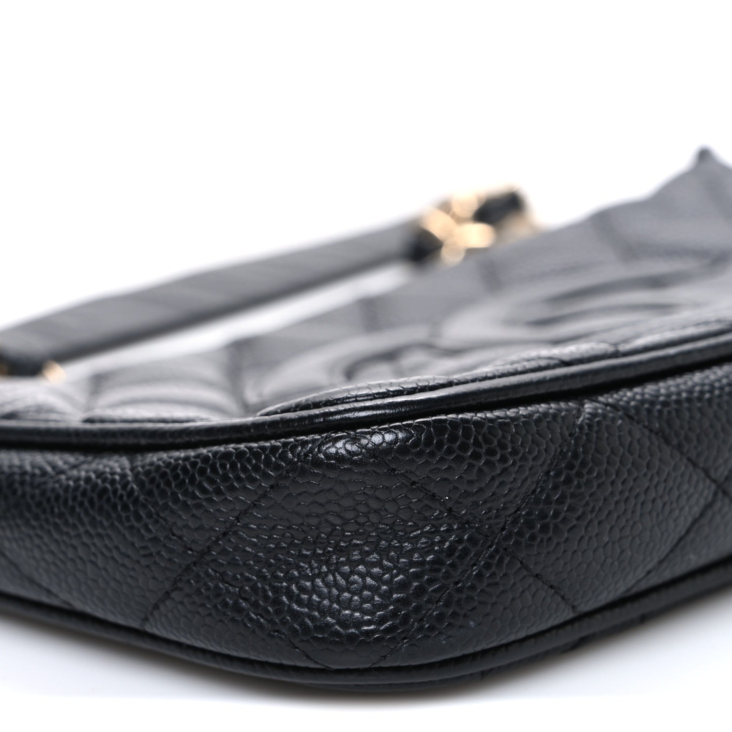 Chanel Caviar Quilted Timeless CC Shoulder Bag Black