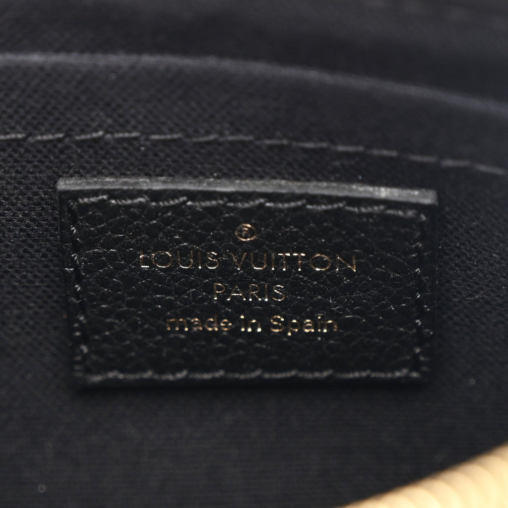 Louis Vuitton Monogram Pallas Clutch Black