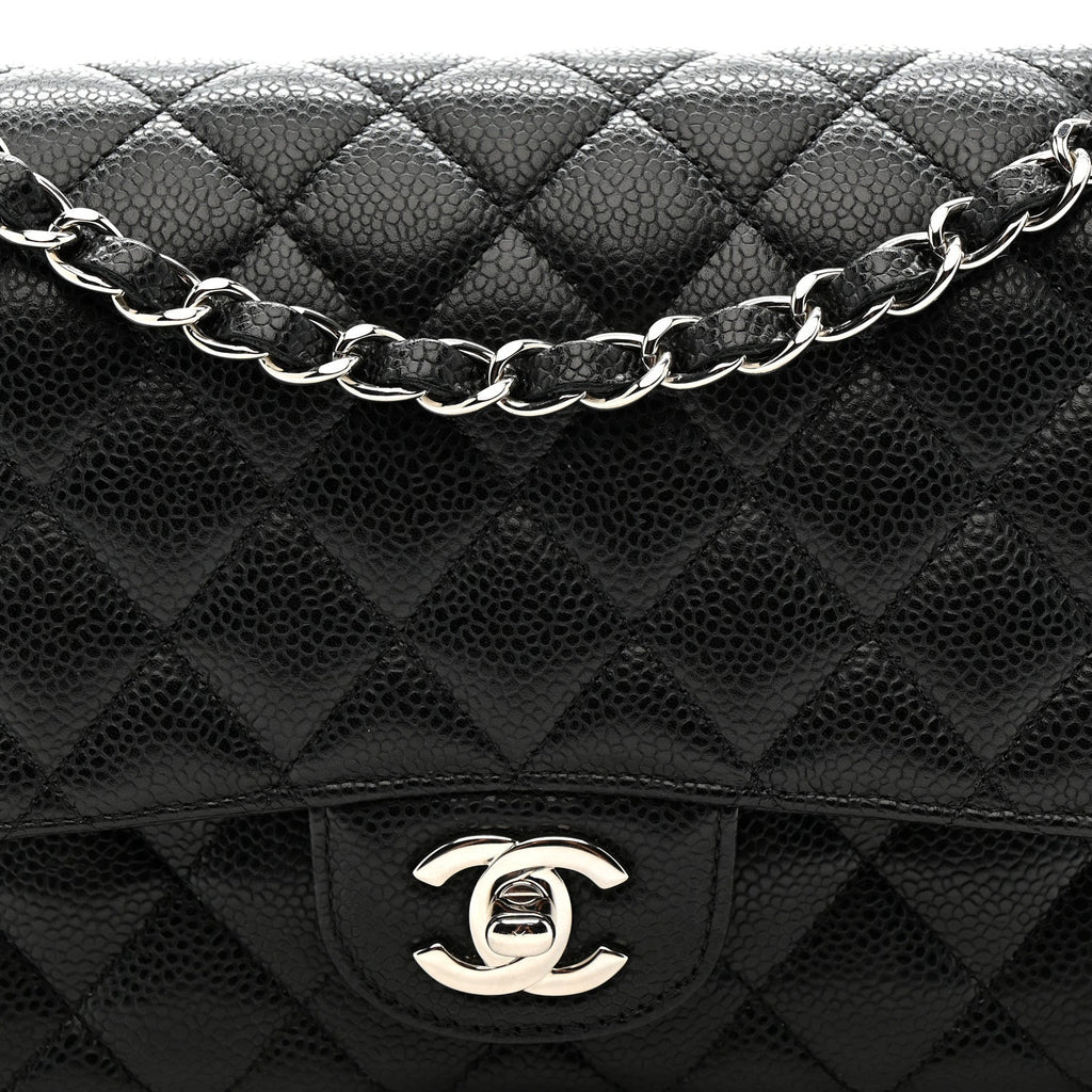 Chanel Caviar Quilted Medium Double Flap Black