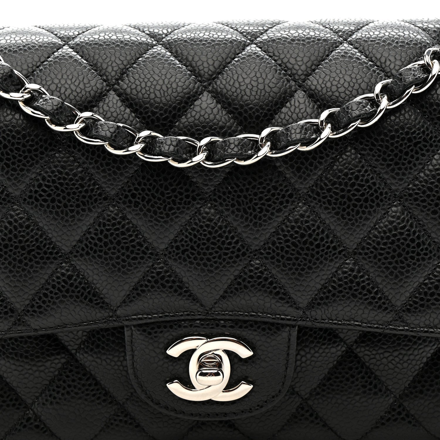 Chanel Caviar Quilted Medium Double Flap Black