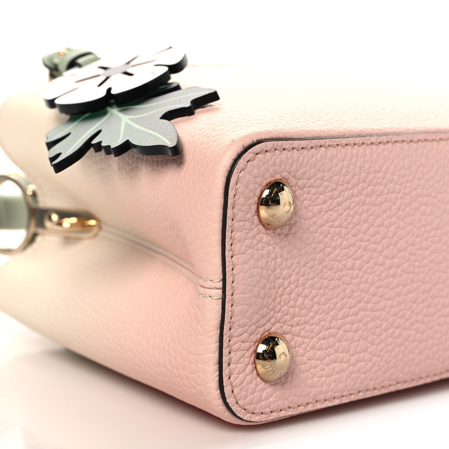 Louis Vuitton Taurillon Gradient Capucines BB Asnieres Green Rose