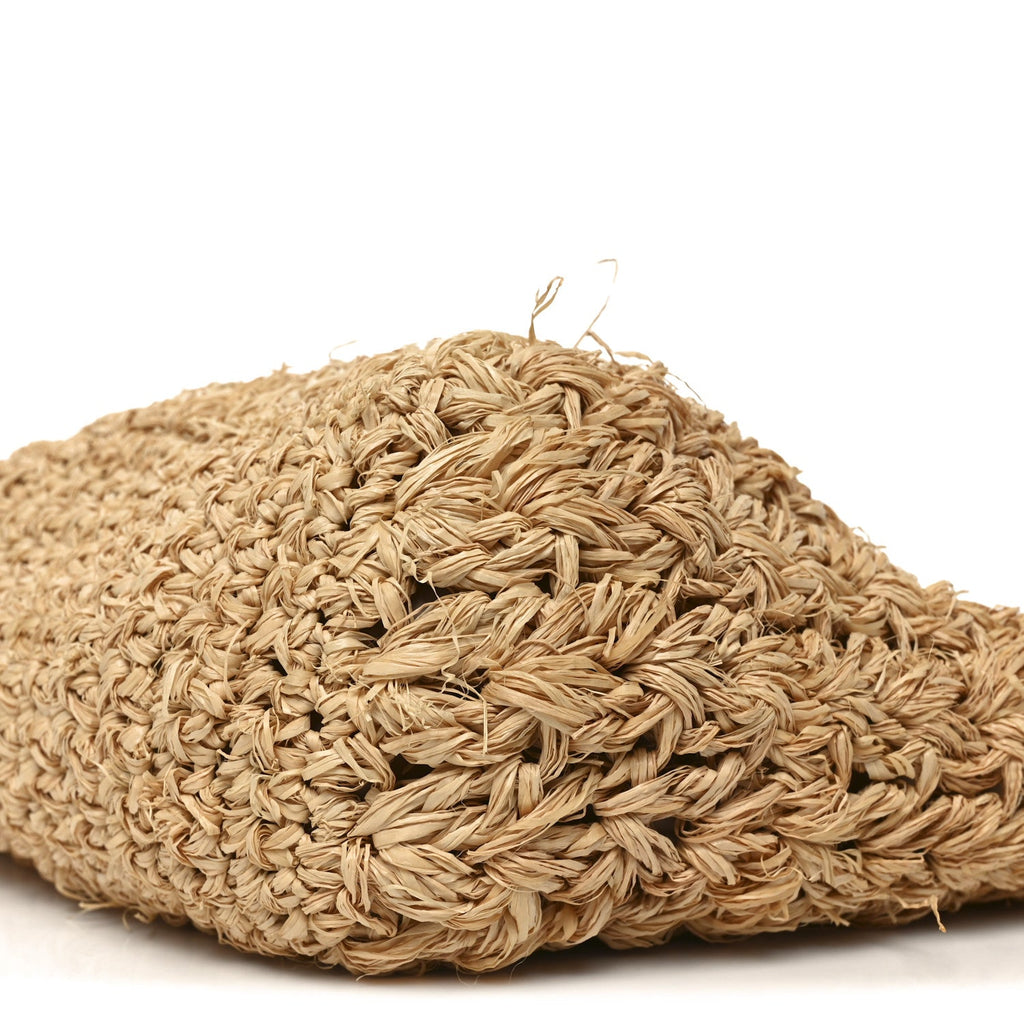 Chanel Straw Raffia Tote Natural Pink