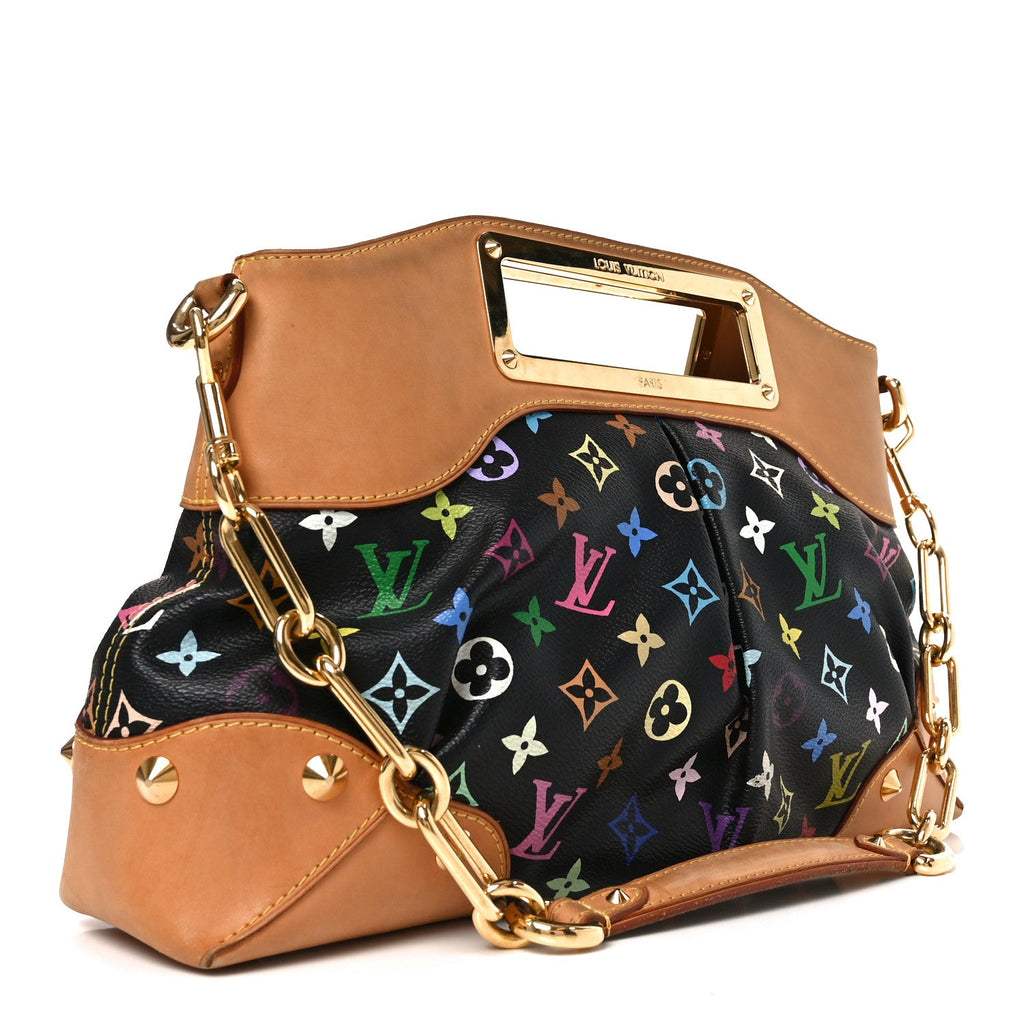 Louis Vuitton Monogram Multicolor Judy MM Black