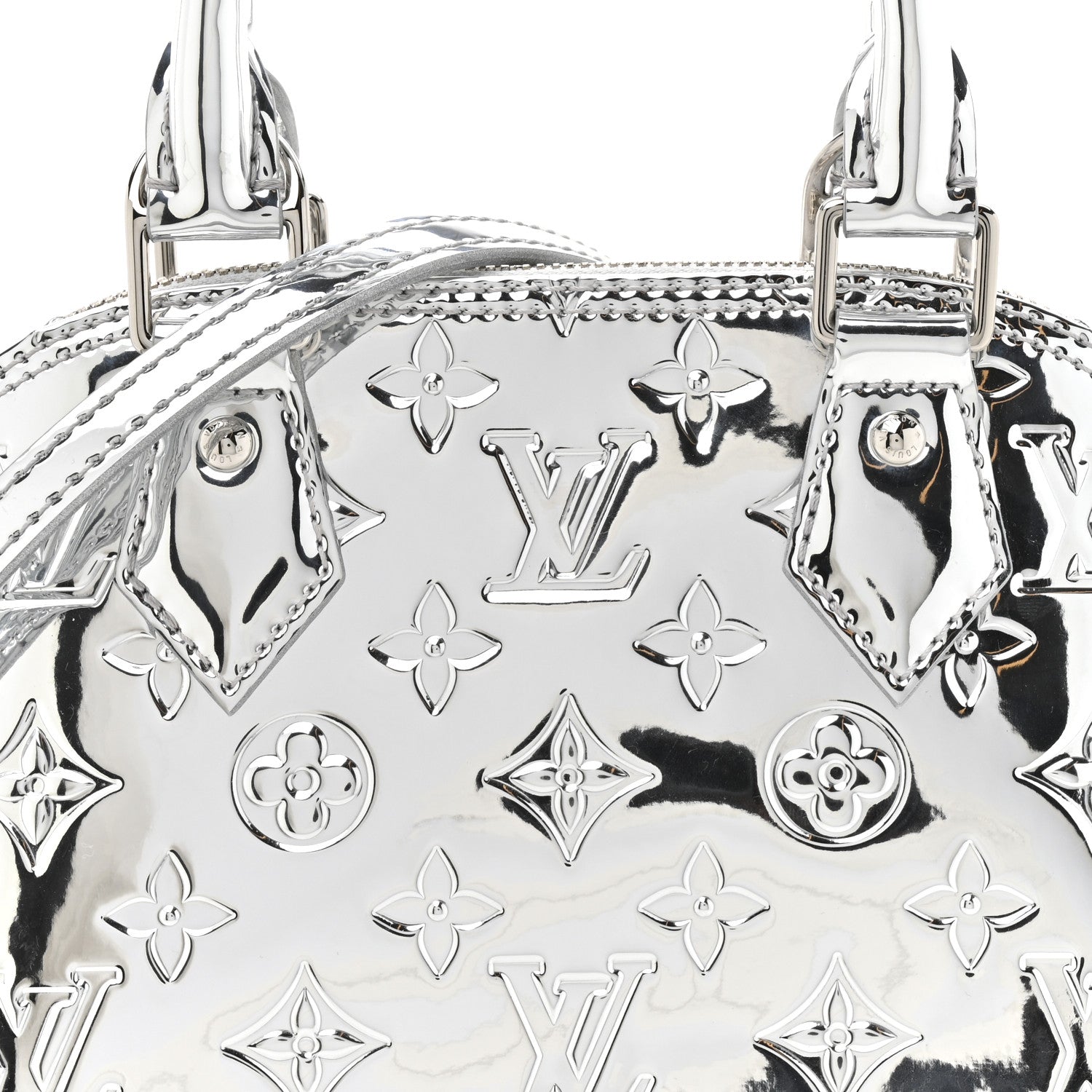Louis Vuitton Monogram Miroir Alma BB Silver