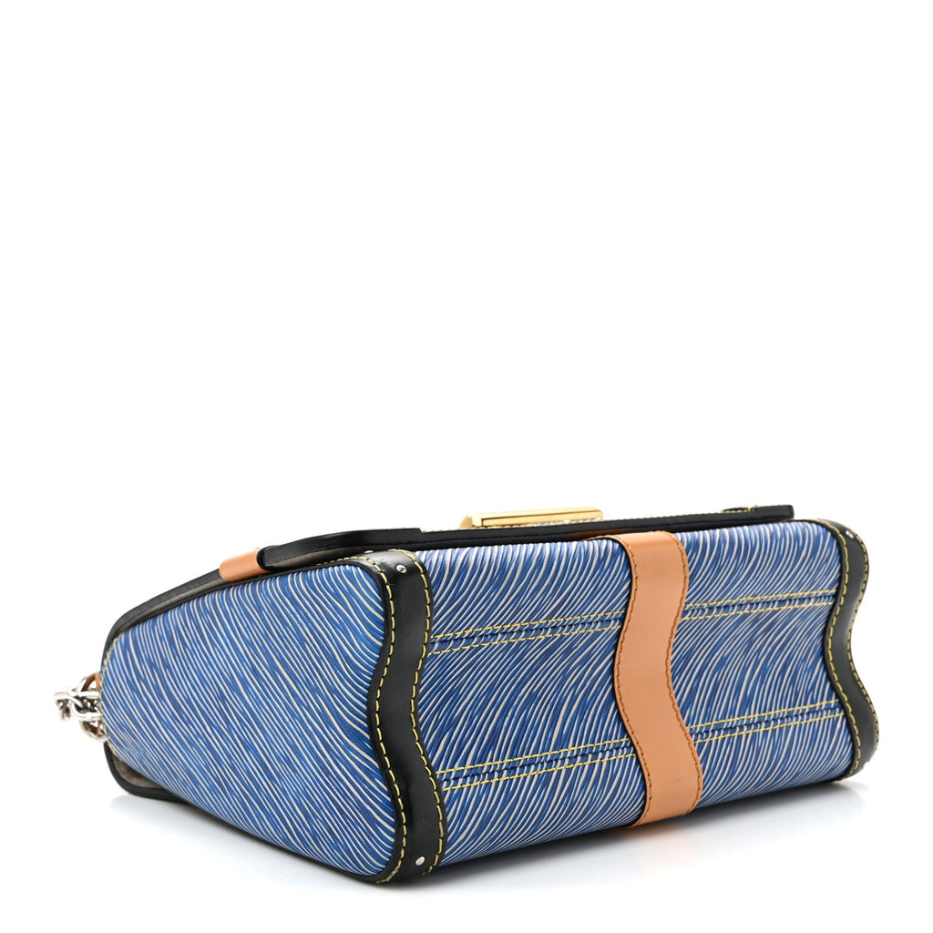 Louis Vuitton Epi Complice Trunks and Bags Twist Shoulder Bag MM Denim Light