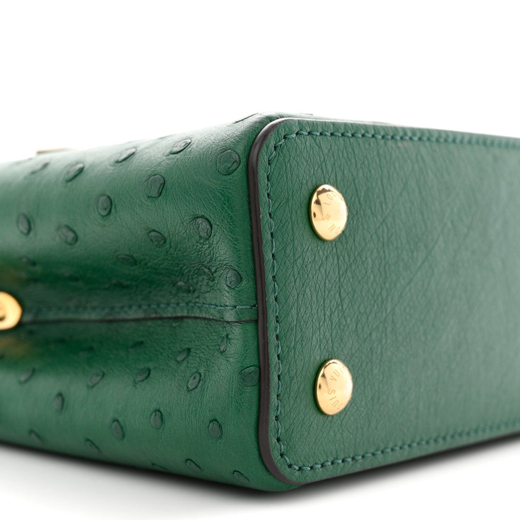 Louis Vuitton Ostrich Capucines Mini Mint