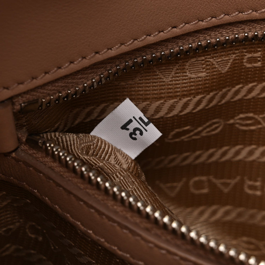 Prada Soft Calfskin Diagramme Camera Bag Cipria