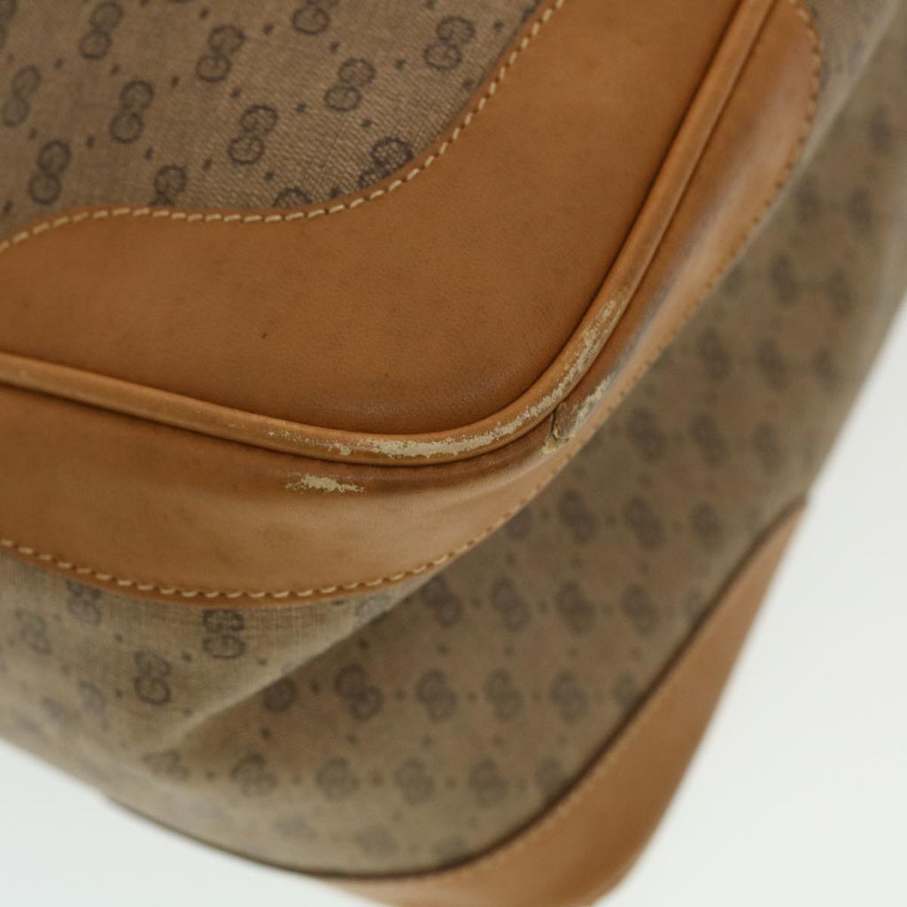GUCCI Micro GG Canvas Hand Bag PVC Leather Beige 002.104.0033  43224