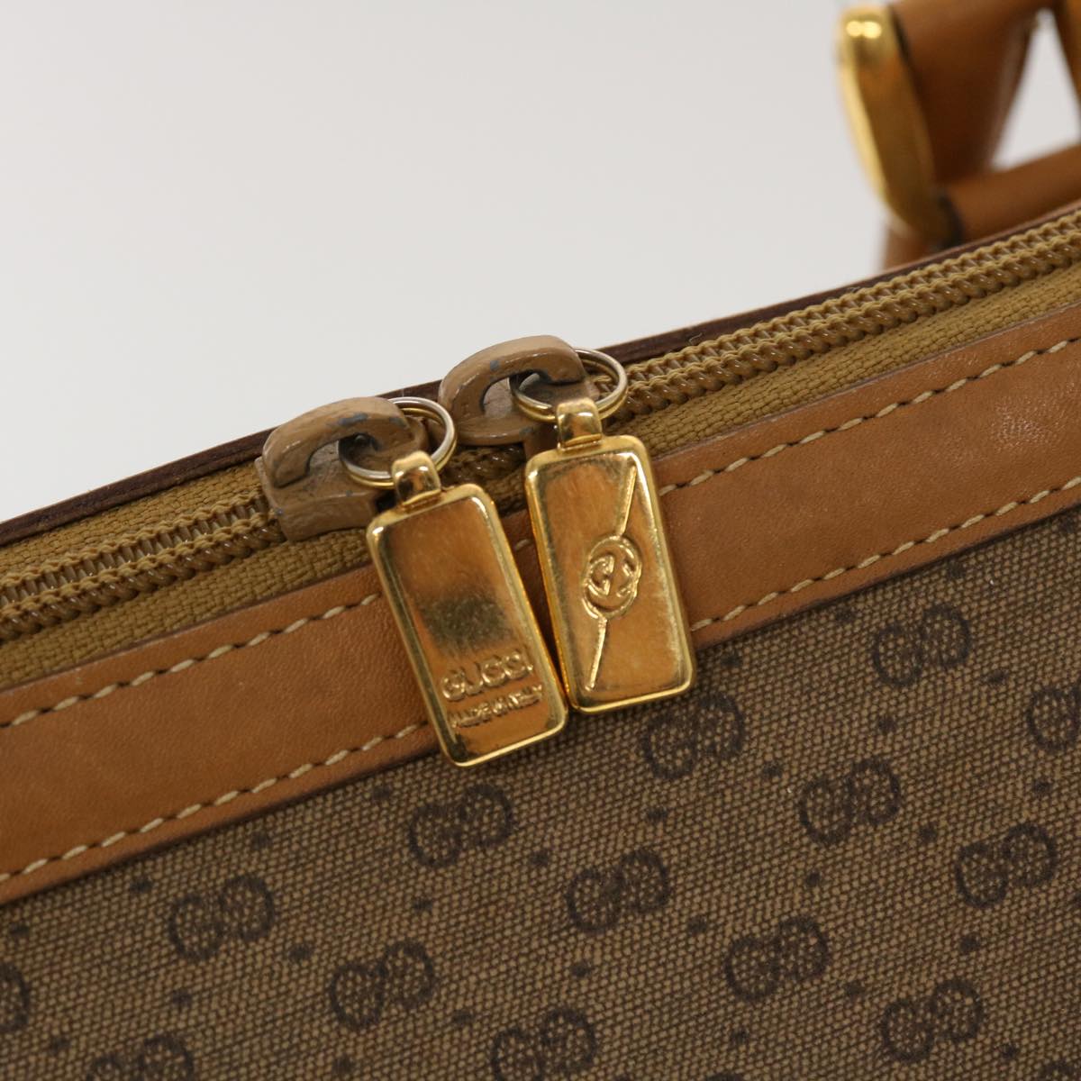 GUCCI Micro GG Canvas Hand Bag PVC Leather Beige 002.104.0033  43224