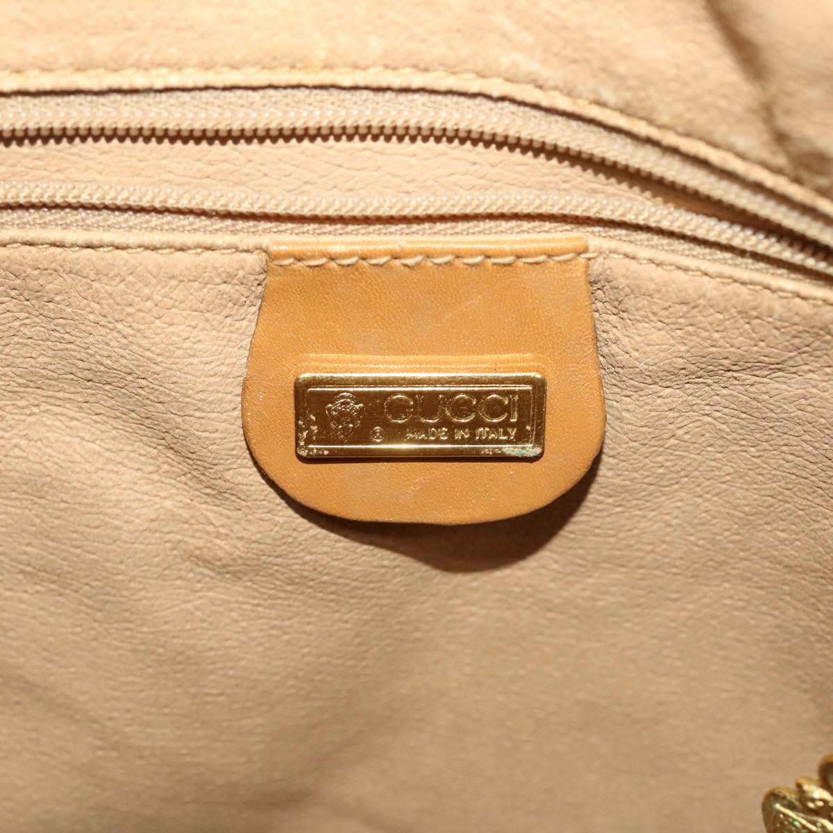GUCCI Micro GG Canvas Hand Bag PVC Leather Beige 002.104.0033  43224
