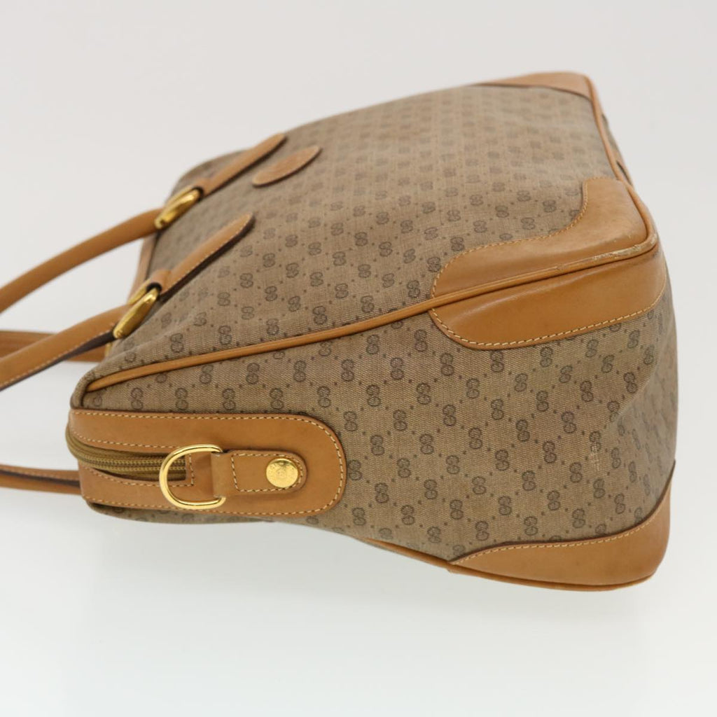 GUCCI Micro GG Canvas Hand Bag PVC Leather Beige 002.104.0033  43224