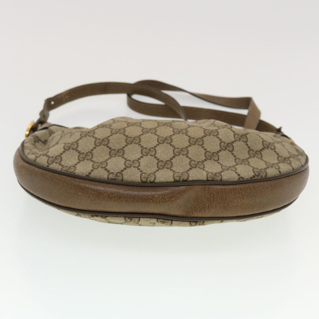 GUCCI GG Canvas Shoulder Bag PVC Leather Beige 41.02.058  43239