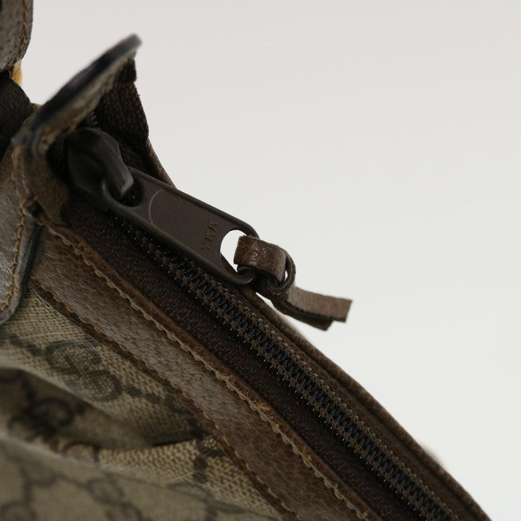 GUCCI GG Canvas Shoulder Bag PVC Leather Beige 41.02.058  43239