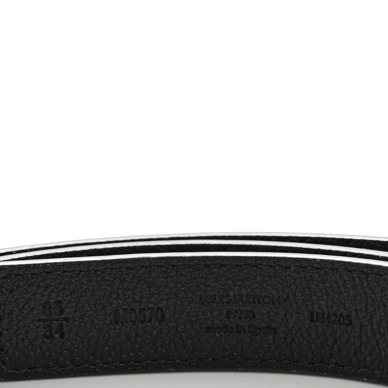Louis Vuitton Calfskin Monogram 25mm LV Iconic Reversible Belt 85 34 Black