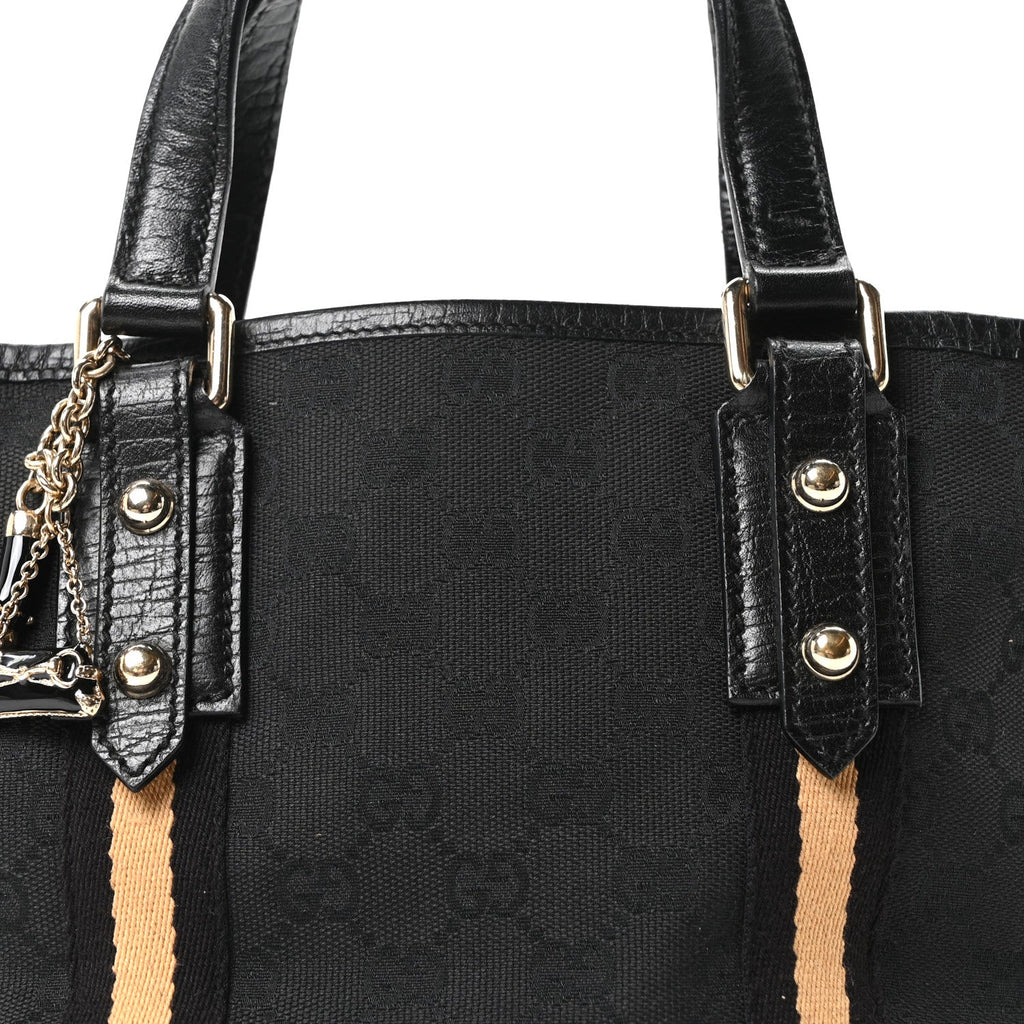 Gucci Monogram Small Jolicoeur Tote Black