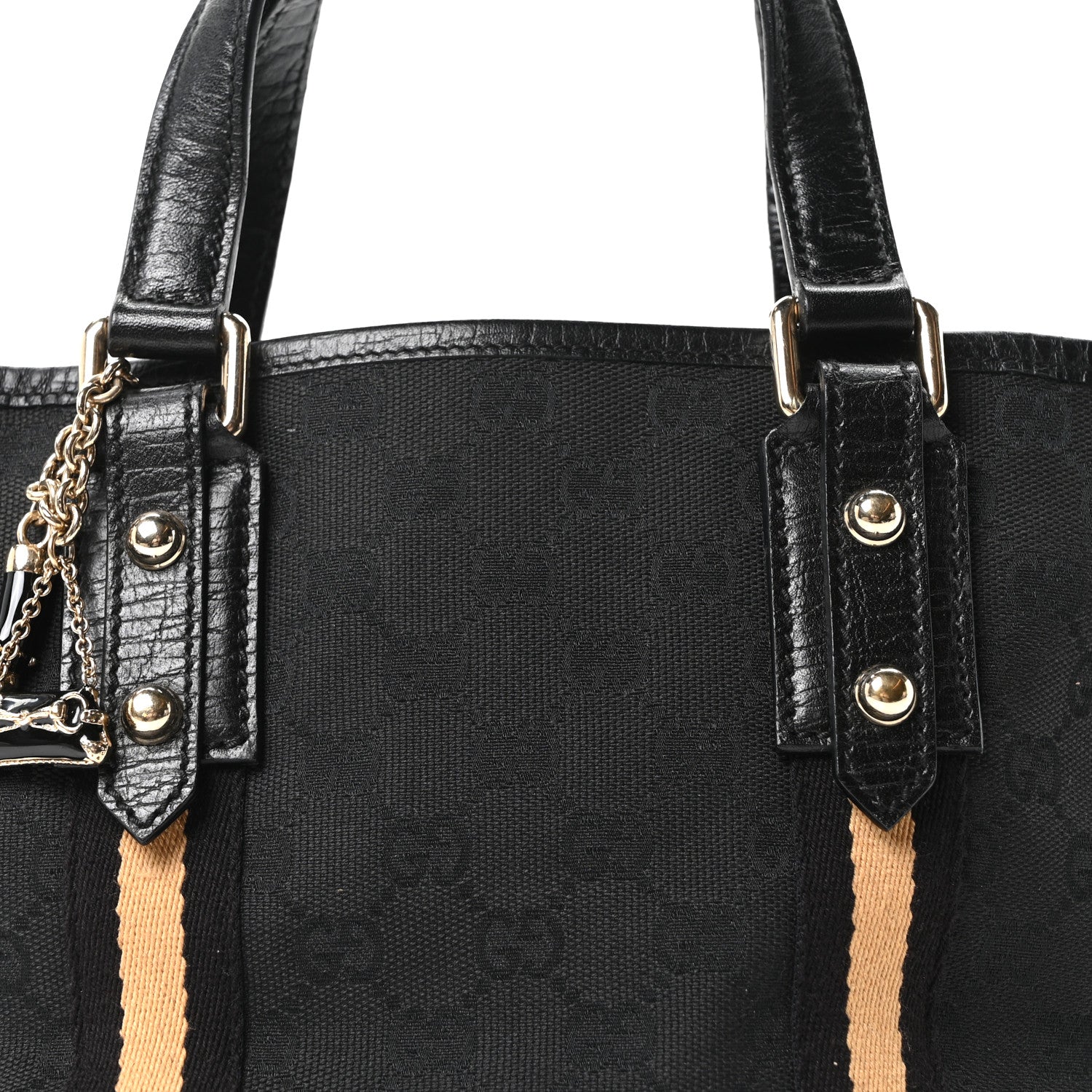 Gucci Monogram Small Jolicoeur Tote Black