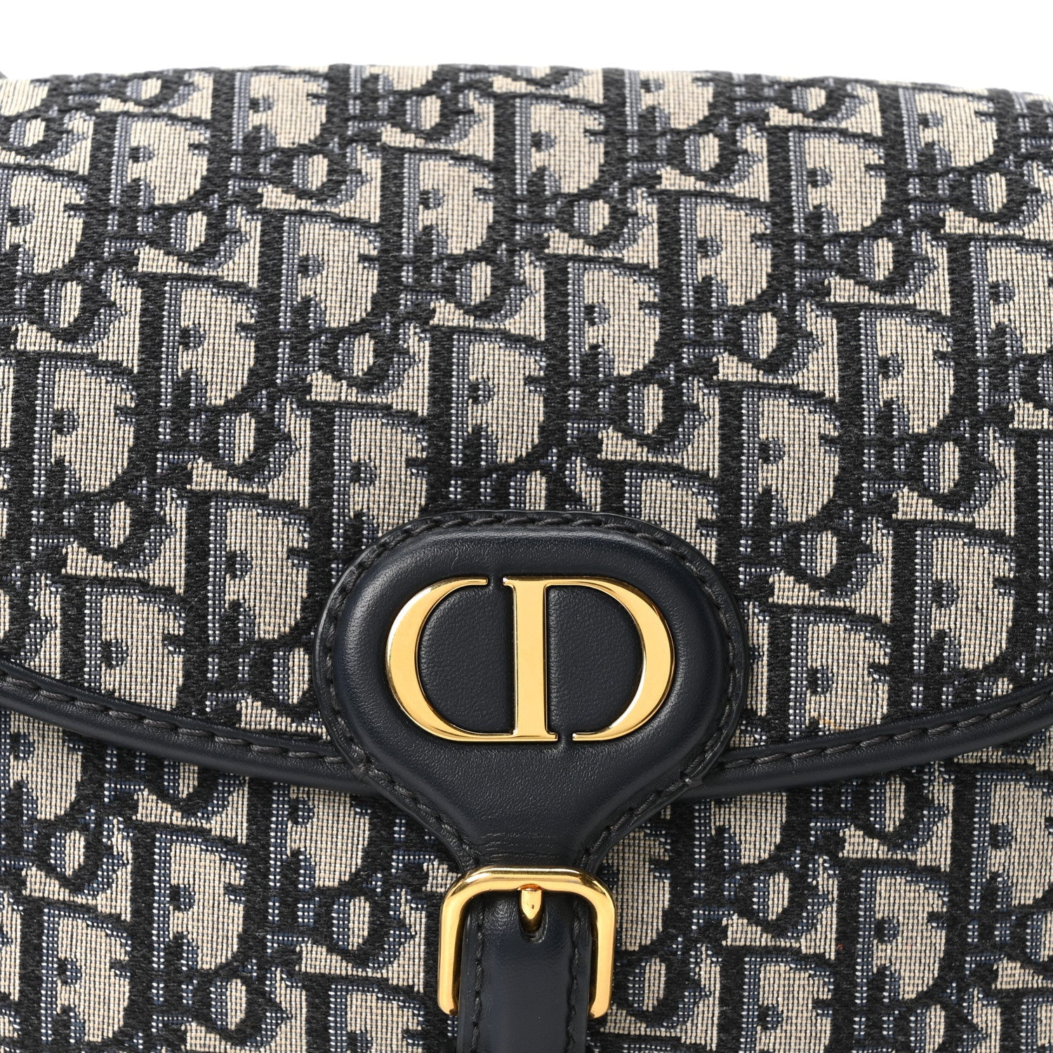 Christian Dior Oblique Medium Bobby Flap Blue