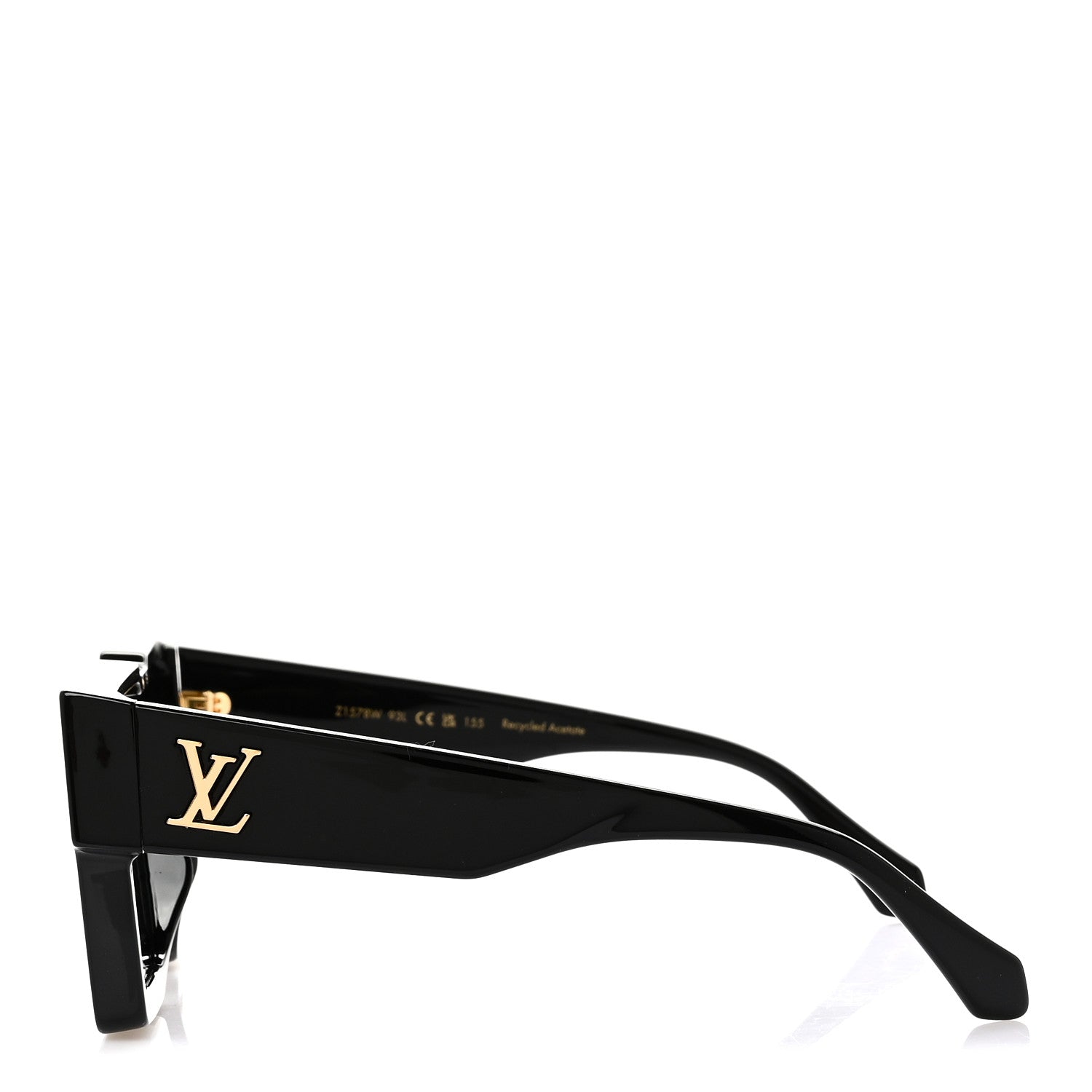 Louis Vuitton Acetate Swarovski Crystal Cyclone Sunglasses Z1578W Black